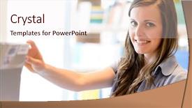  Presentation with young college student diagnosis of sti - Beautiful theme featuring room bookin - young student woman choosing book backdrop and a sky blue colored foreground