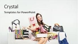  Presentation with fashion accessories - Colorful PPT layouts enhanced with room full of fashion accessories backdrop and a white colored foreground
