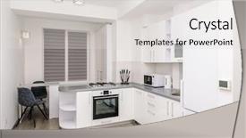  Presentation with modern black and white trees - Beautiful PPT theme featuring room gas stove with electric backdrop and a light gray colored foreground