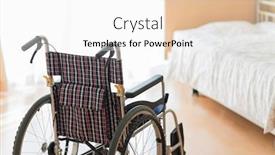  Presentation with nursing - Cool new PPT theme with room in a nursing facility backdrop and a white colored foreground