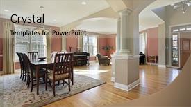  Presentation with floor plan - Theme consisting of room in open floor plan background and a mint green colored foreground