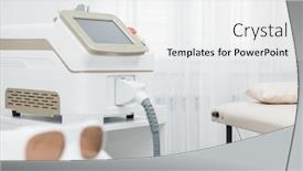  Presentation with hair spa - PPT theme enhanced with room-in-spa-center background and a white colored foreground