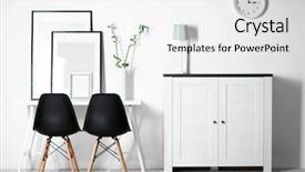  Presentation with chairs - Slides having room interior with commode frames background and a white colored foreground