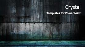  Presentation with concrete - Colorful slide set enhanced with room or corridor in bluish backdrop and a dark gray colored foreground