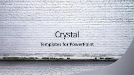  Presentation with old brick wall texture - Slides enhanced with room with a brick wall background and a sky blue colored foreground