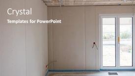  Presentation with corner - Presentation theme featuring room-with-a-corner background and a gray colored foreground