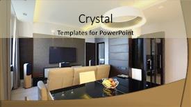  Presentation with modern medicine cardiology concept mixed - PPT theme with room with a dining area background and a lemonade colored foreground