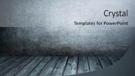  Presentation with wood floor wiht lighting - Presentation design consisting of room with an old wall background and a lemonade colored foreground