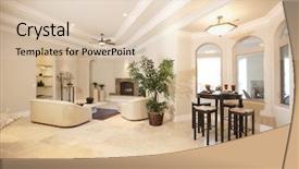  Presentation with living room - Slides with room with lots of natural background and a lemonade colored foreground