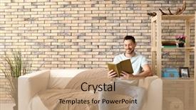  Presentation with room - Colorful PPT layouts enhanced with room with switch on air backdrop and a  colored foreground