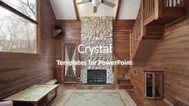  Presentation with living room - Audience pleasing presentation theme consisting of room with two story stone backdrop and a  colored foreground