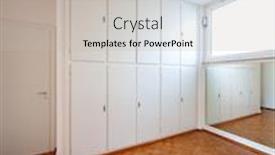  Presentation with nobody - Theme with room with wardrobe parquet and a mirror nobody inside background and a light gray colored foreground