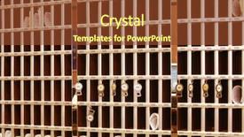  Presentation with cells - Presentation theme with rooms accomodation - reception cells background and a tawny brown colored foreground