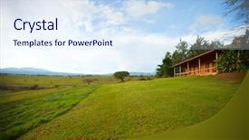  Presentation with safari - Beautiful PPT layouts featuring rooms accomodation - safari lodge room with beautiful backdrop and a  colored foreground