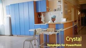  Presentation with medicine - Audience pleasing presentation design consisting of rooms division - doctors are working - medicine backdrop and a tawny brown colored foreground