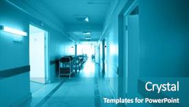  Presentation with medicine - Presentation with rooms division - doctors are working - medicine background and a teal colored foreground