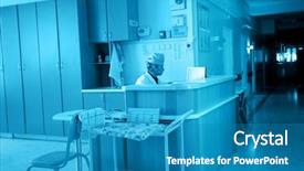  Presentation with medicine - PPT layouts featuring rooms division - doctors are working - medicine background and a teal colored foreground
