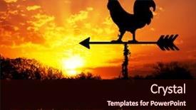  Presentation with weather - Audience pleasing slides consisting of sunrise with rise and shine backdrop and a wine colored foreground