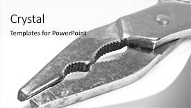  Presentation with root - PPT layouts featuring root canal - pliers background and a white colored foreground