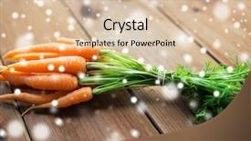  Presentation with healthy eating food photography - Amazing PPT theme having root crops - healthy eating food diet backdrop and a lemonade colored foreground