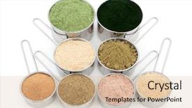  Presentation with health building - Presentation theme having root hemp pomegranate ginkgo biloba background and a soft green colored foreground