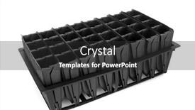  Presentation with seedling - Slides enhanced with root-trainer-seedling-plastic-tray background and a dark gray colored foreground