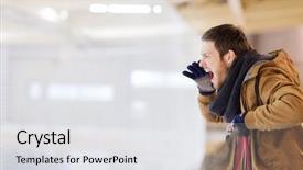  Presentation with rink - Slide deck featuring rooters - people sport emotions and leisure background and a white colored foreground