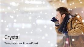  Presentation with figure skating - Slides having rooters - people sport emotions and leisure background and a white colored foreground