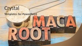  Presentation with root - Slide deck with roots - maca root powder background and a lemonade colored foreground
