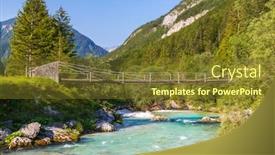  Presentation with rope - Slides enhanced with rope-bridge-on-the-river background and a tawny brown colored foreground