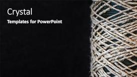  Presentation with dark space - Slide deck featuring rope-coil-on-dark-background background and a black colored foreground