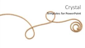  Presentation with rope - PPT layouts featuring rope-curl-on-white-background background and a white colored foreground