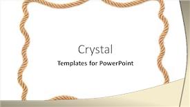  Presentation with ranch - Presentation having rope-frame-on-white-background background and a white colored foreground