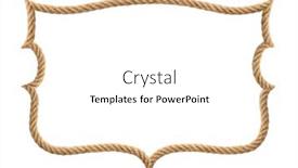  Presentation with cowboy - Presentation theme consisting of rope-frame-on-white-background background and a white colored foreground