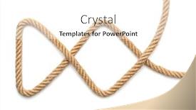  Presentation with shape - PPT theme with rope-in-a-zigzag-shape background and a  colored foreground