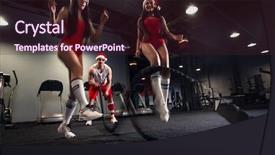  Presentation with powerful - Amazing slides having power cross - muscular powerful santa working backdrop and a dark gray colored foreground