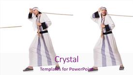  Presentation with islamic war - Presentation theme enhanced with rope in tug of war background and a lemonade colored foreground