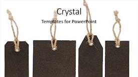  Presentation with labels - Colorful slide set enhanced with rope knots - collection of various price tag backdrop and a white colored foreground