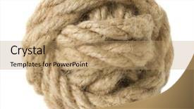  Presentation with rope - Slides with rope knots - knotted rope background and a coral colored foreground