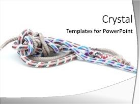 Powerpoint Graphs Rope Strands Rope Knots PPT template 35 | CrystalGraphics