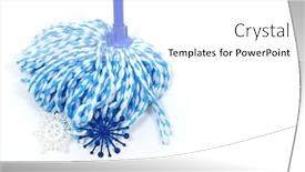 Presentation with rope - Cool new PPT layouts with rope-mop-in-blue-microfiber backdrop and a white colored foreground