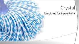  Presentation with rope - Presentation design consisting of rope-mop-in-blue-microfiber background and a white colored foreground
