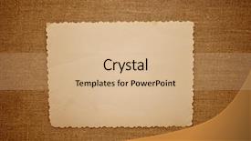  Presentation with old photo - Audience pleasing slide deck consisting of rope on brown canvas background backdrop and a coral colored foreground