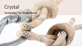  Presentation with rescue - Slide set with rescue knots - mountaineers carabiner background and a lemonade colored foreground