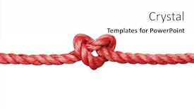  Presentation with rope - Slide deck enhanced with rope-with-a-heart-shaped background and a white colored foreground