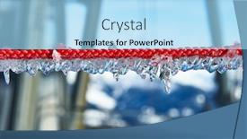  Presentation with alps - Presentation design consisting of rope-with-icicles-meribel-alps background and a light blue colored foreground