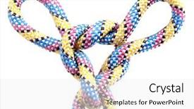  Presentation with rope - Theme featuring rope-with-knot-close-isolated background and a white colored foreground