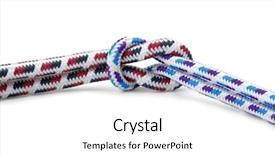  Presentation with rope - PPT theme consisting of rope background and a white colored foreground