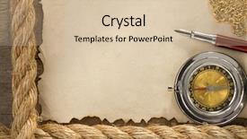  Presentation with vintage compass - Cool new theme with ropes and compass on old backdrop and a lemonade colored foreground
