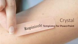  Presentation with parkinson disease - Presentation design enhanced with ropinirole-dopamine-agonist-used background and a lemonade colored foreground